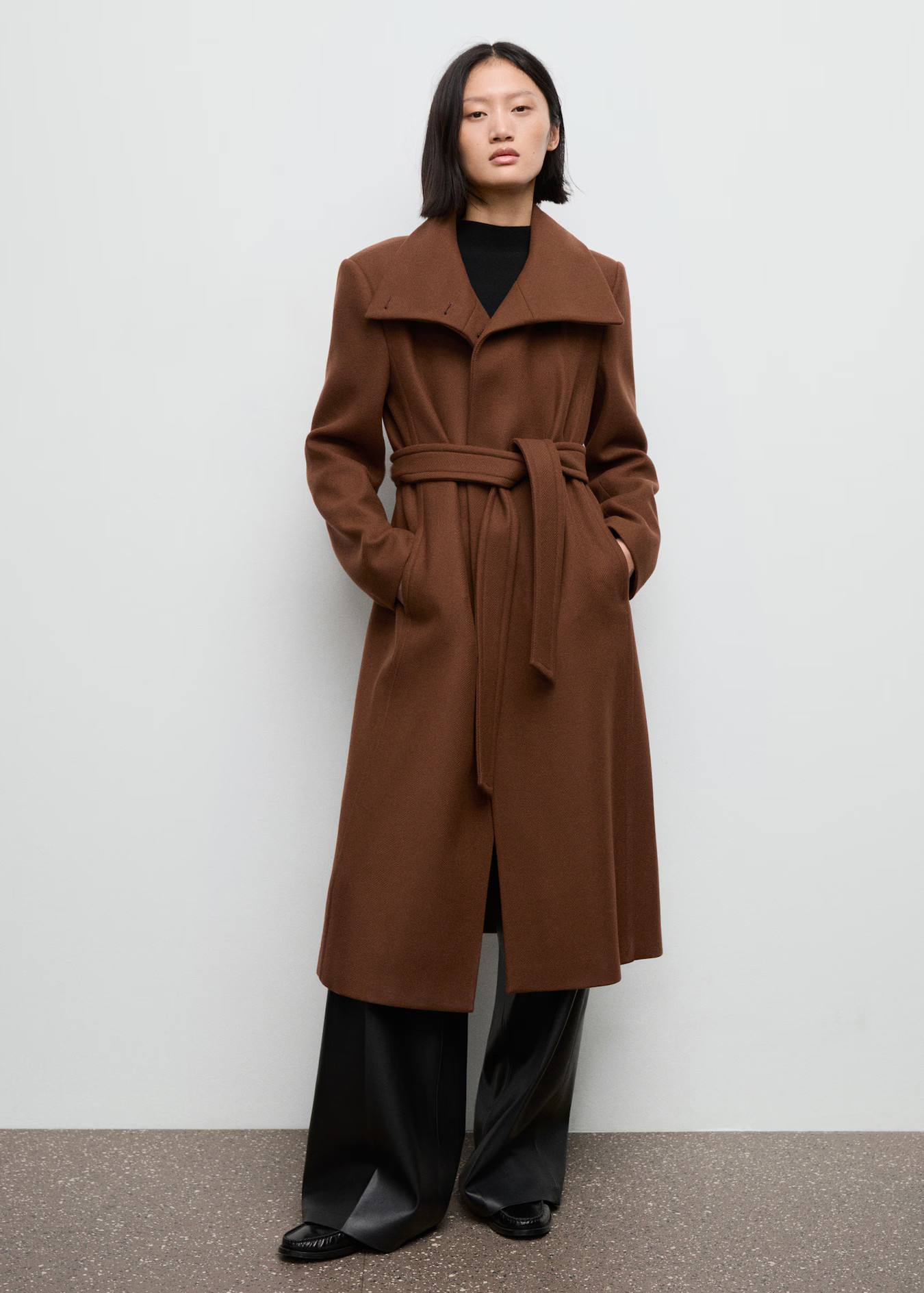 Manteco wool coat with belt - Women | MANGO USA | Mango (US/MX/AU)