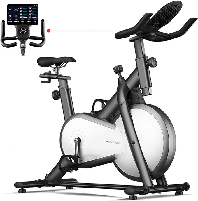 mobifitness Exercise Bike for Home I Indoor Stationary Bluetooth Bike for Home use with Magnetic ... | Amazon (US)