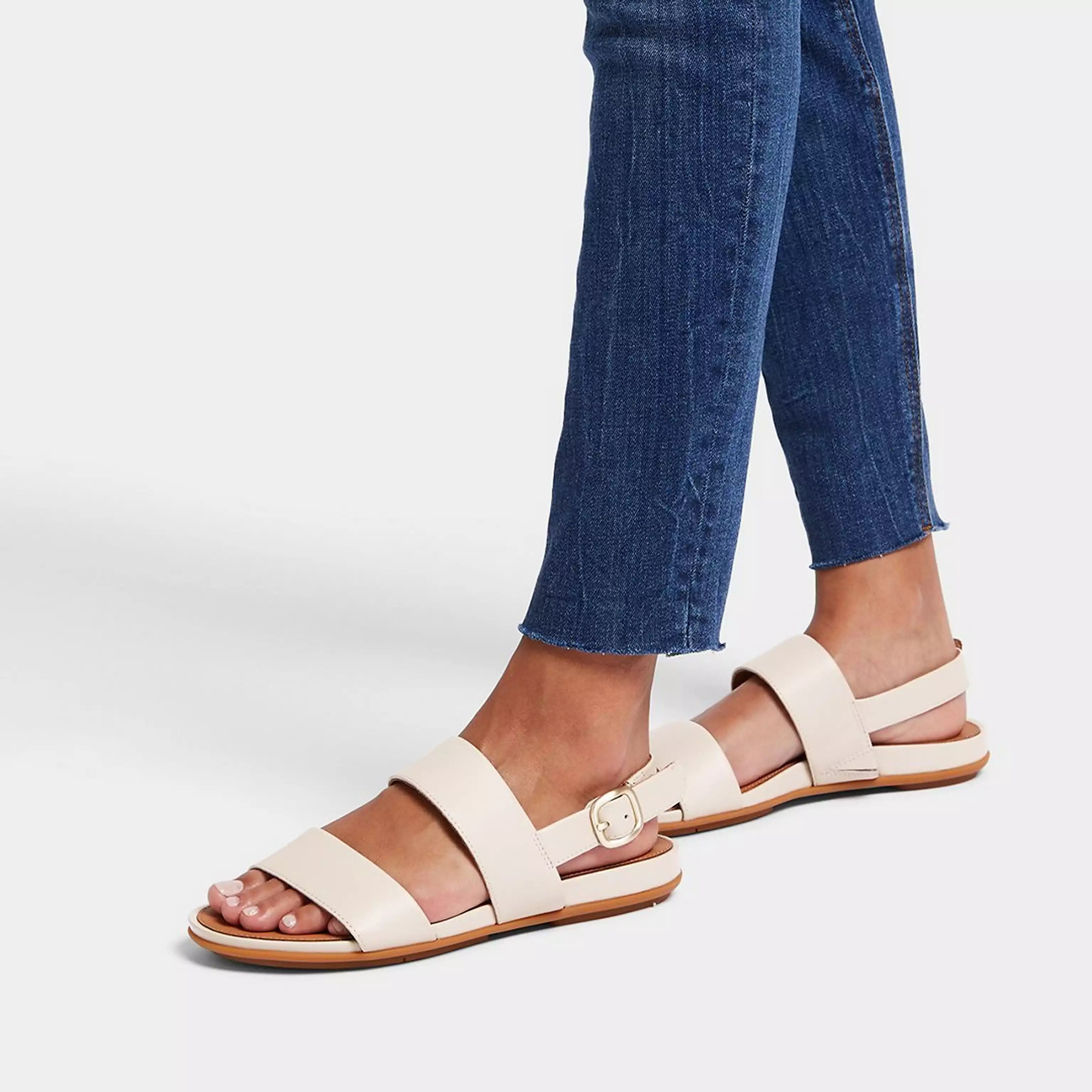 GRACIE Leather Back-Strap Sandals | FitFlop (US)