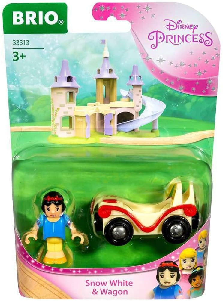 BRIO - 33313 Disney Princess Jasmine & Wagon | 2 Piece Toy Train for Kids Ages 3 and Up | Amazon (US)