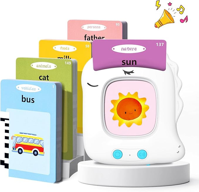 Talking Flash Cards Preschool Learning Resources Toddler Sensory Toys for Autism Educational Mont... | Amazon (UK)