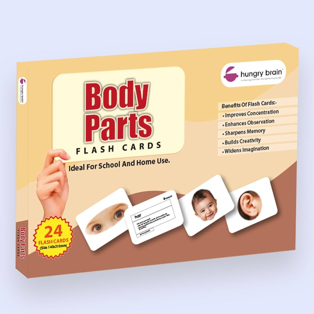 My First Body Parts Flash Cards for Toddlers - 24 Cards - 48 Sides, Montessori, Educational, Kind... | Amazon (US)