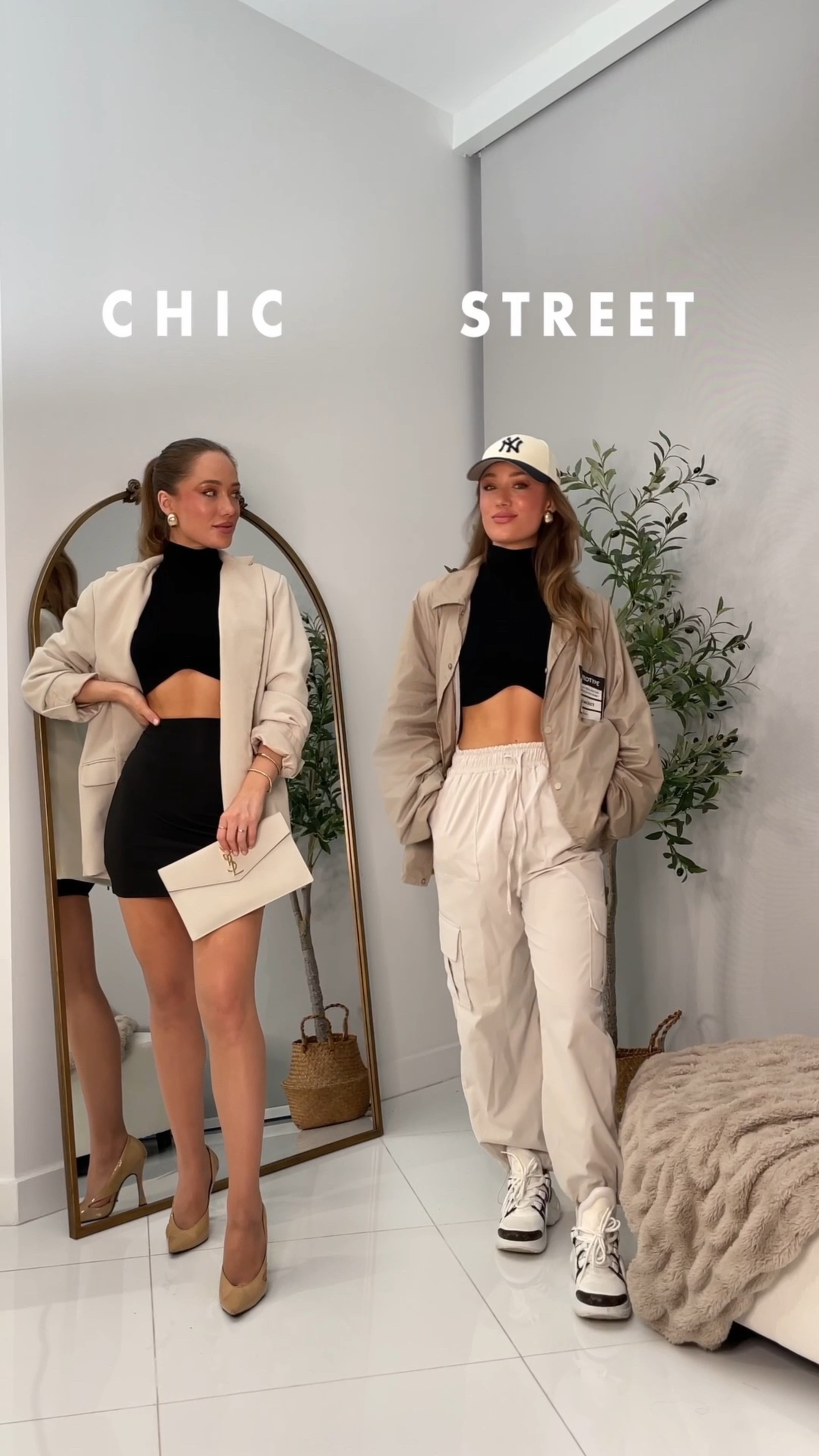 Chic vs. streetwear outfit ideas that follow  the same color scheme!

#LTKstyletip #LTKparties #LTKSeasonal