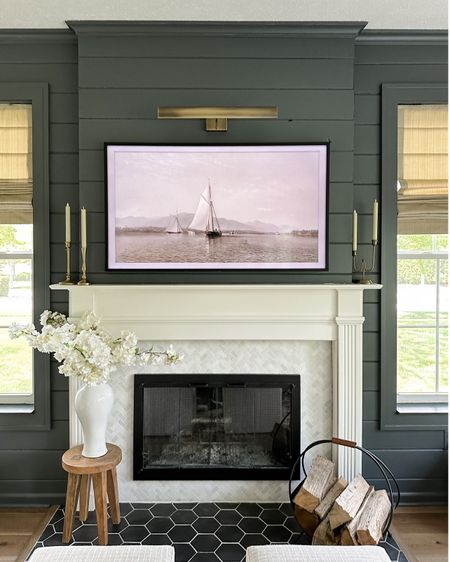 Here is the transformation of our living room fireplace mantel. We added new tile, shiplap, paint and pretty brass accents. Linked here! 



#LTKhome #LTKstyletip #LTKSeasonal