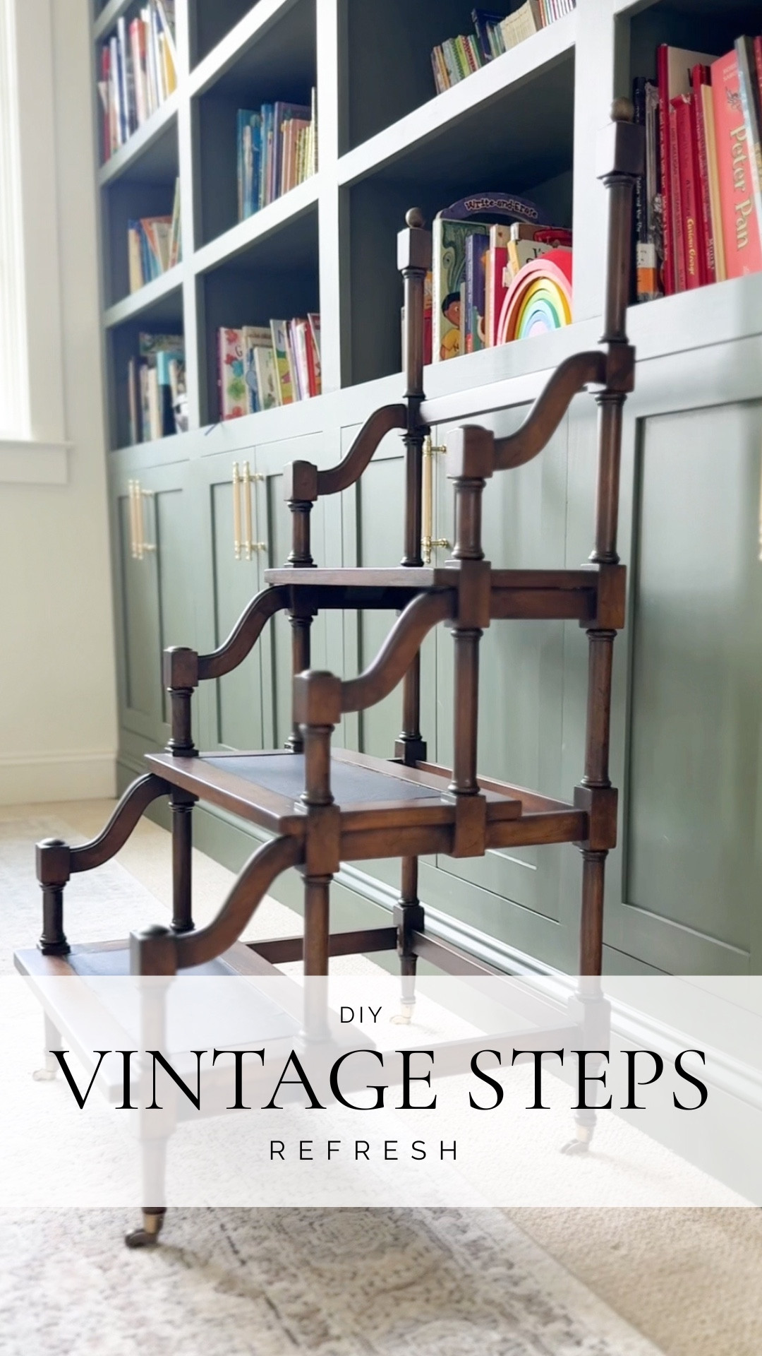 
I love the old-world, Beauty and the Beast library vibe these vintage steps added to our kids’ reading loft 📚✨ Not only do they help the kids reach the taller shelves, but they also bring so much charm and character to the space 🪞 
I’ve linked the tools and materials below that I used. My sander is a Surf Prep 3x4” Electric Ray  

#LTKHome