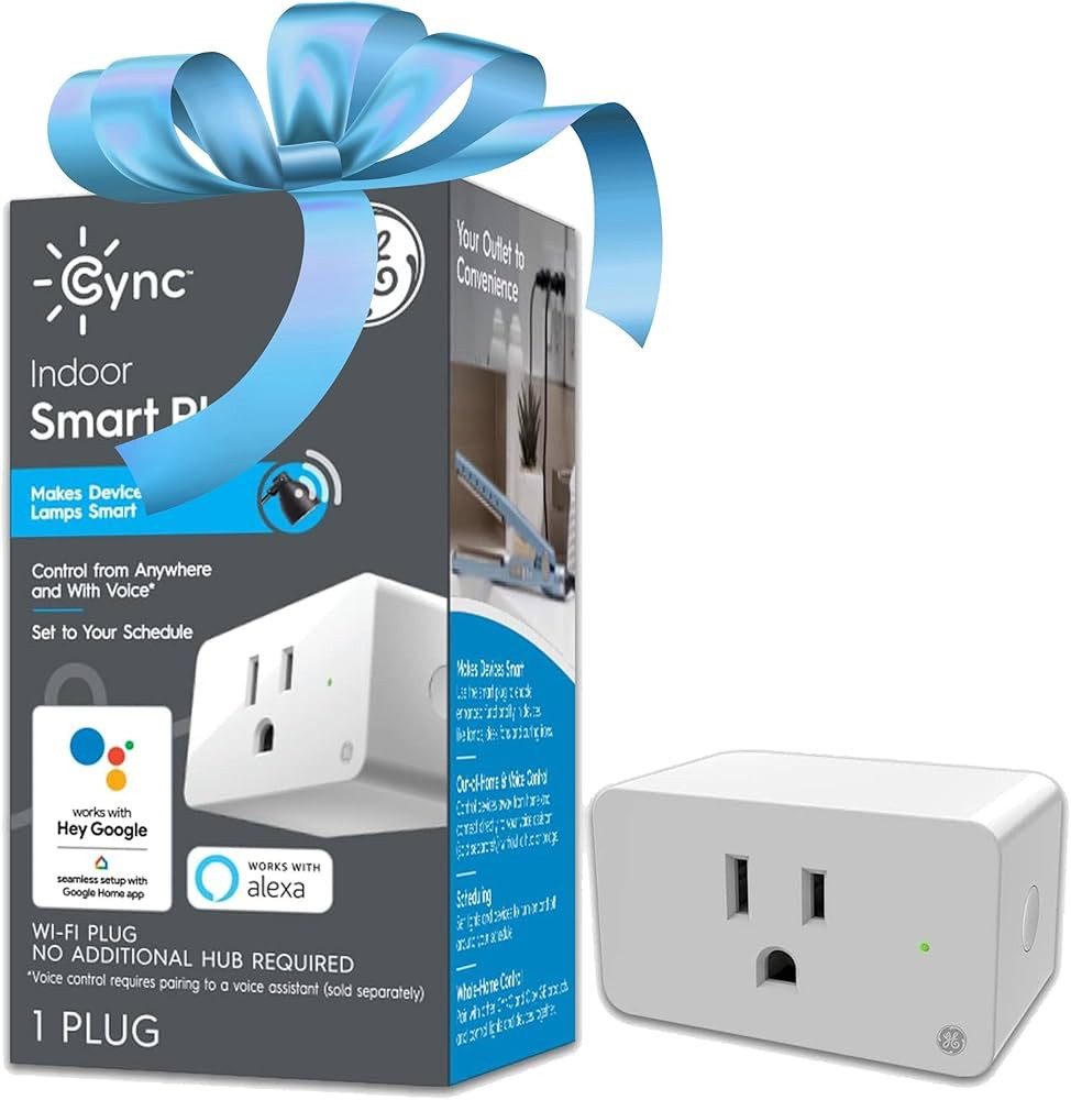 GE CYNC Smart Plug, Indoor Bluetooth and Wi-Fi Outlet Socket, Works with Alexa and Google, Great ... | Amazon (US)