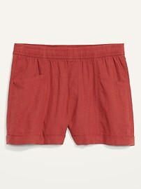 High-Waisted Linen-Blend Shorts for Women -- 3.5-inch inseam | Old Navy (US)