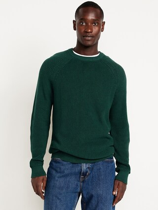 Crew-Neck Shaker-Stitch Sweater | Old Navy (US)