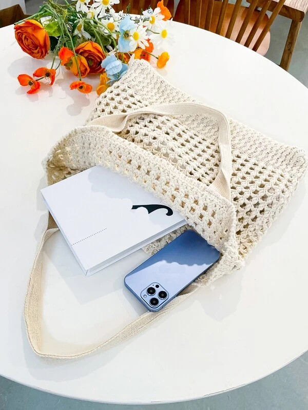 Hollow Out Design Crochet Bag | SHEIN