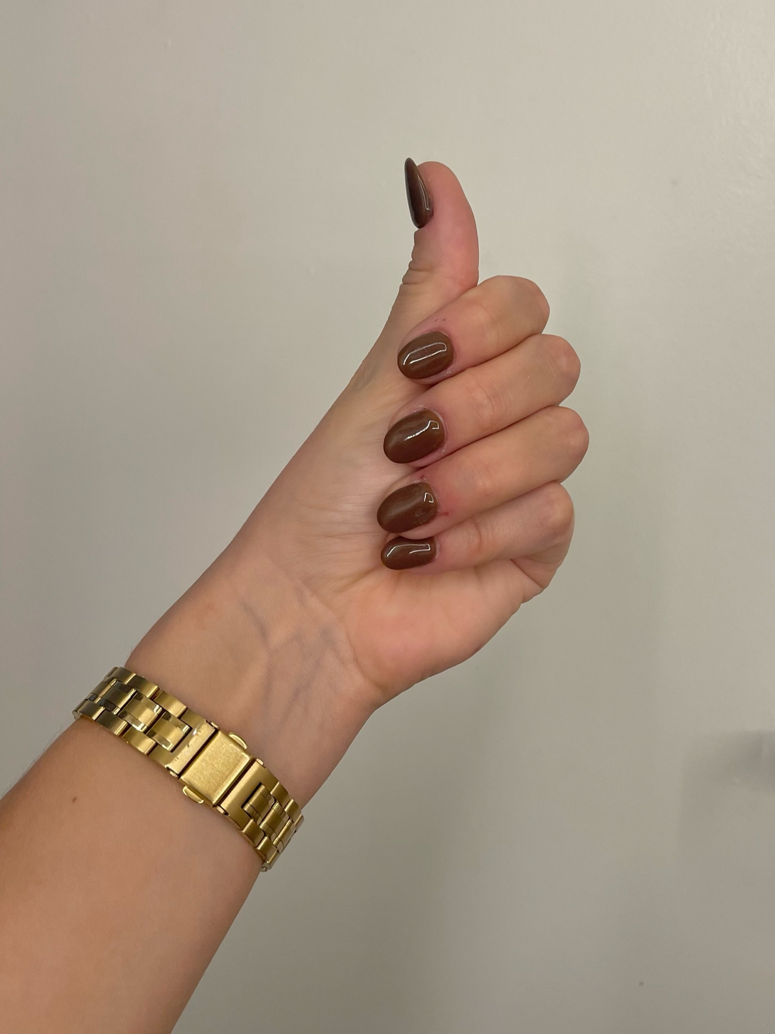 fall nail inspo | fall nail ideas | short round powder dip nails | chocolate brown 

gold apple watch band | nice apple watch band | amazon finds | amazon must haves accessories 



#LTKHoliday #LTKsalealert
