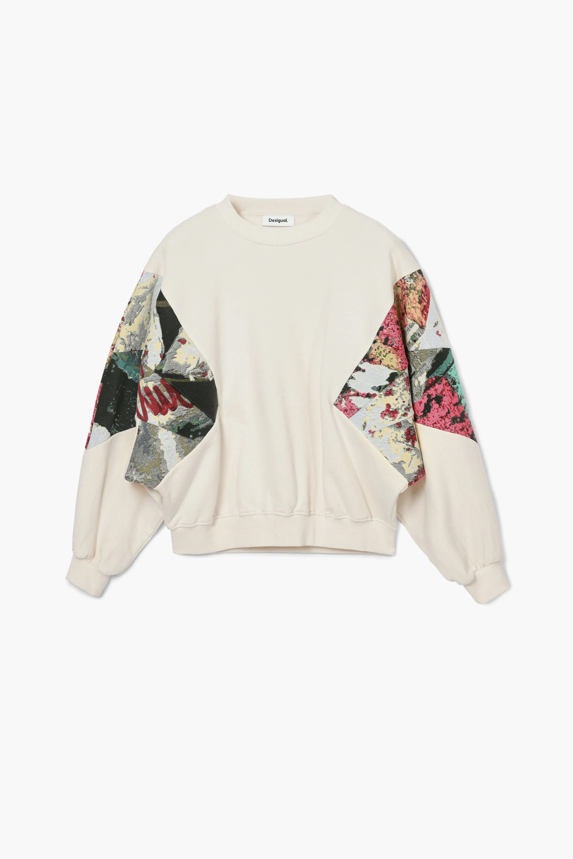 Sweatshirt with printed sleeves M. Christian Lacroix women's I Desigual.com | Desigual USA,CA