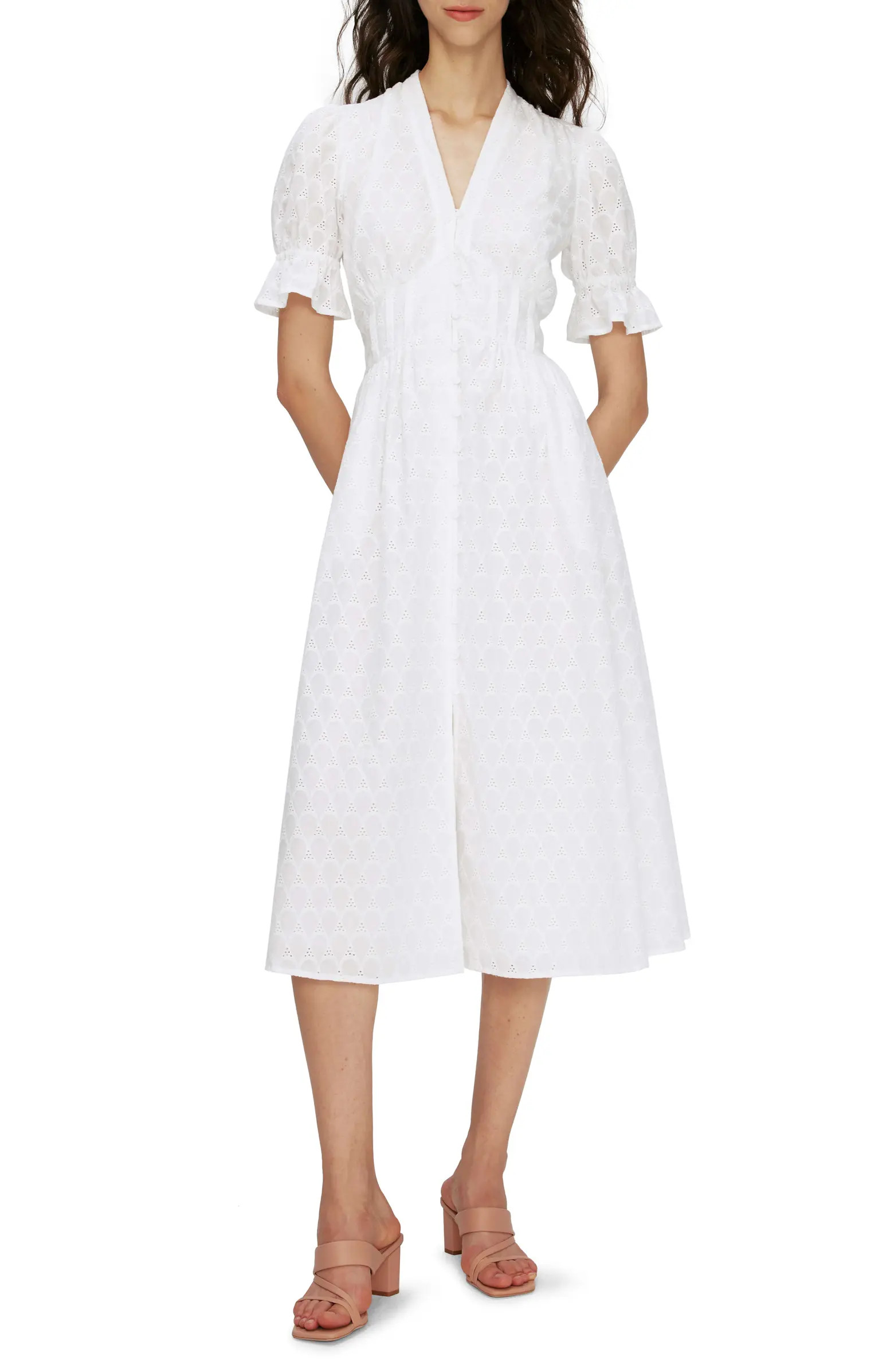 Diane von Furstenberg Erica Eyelet A-Line Dress | Nordstrom | Nordstrom