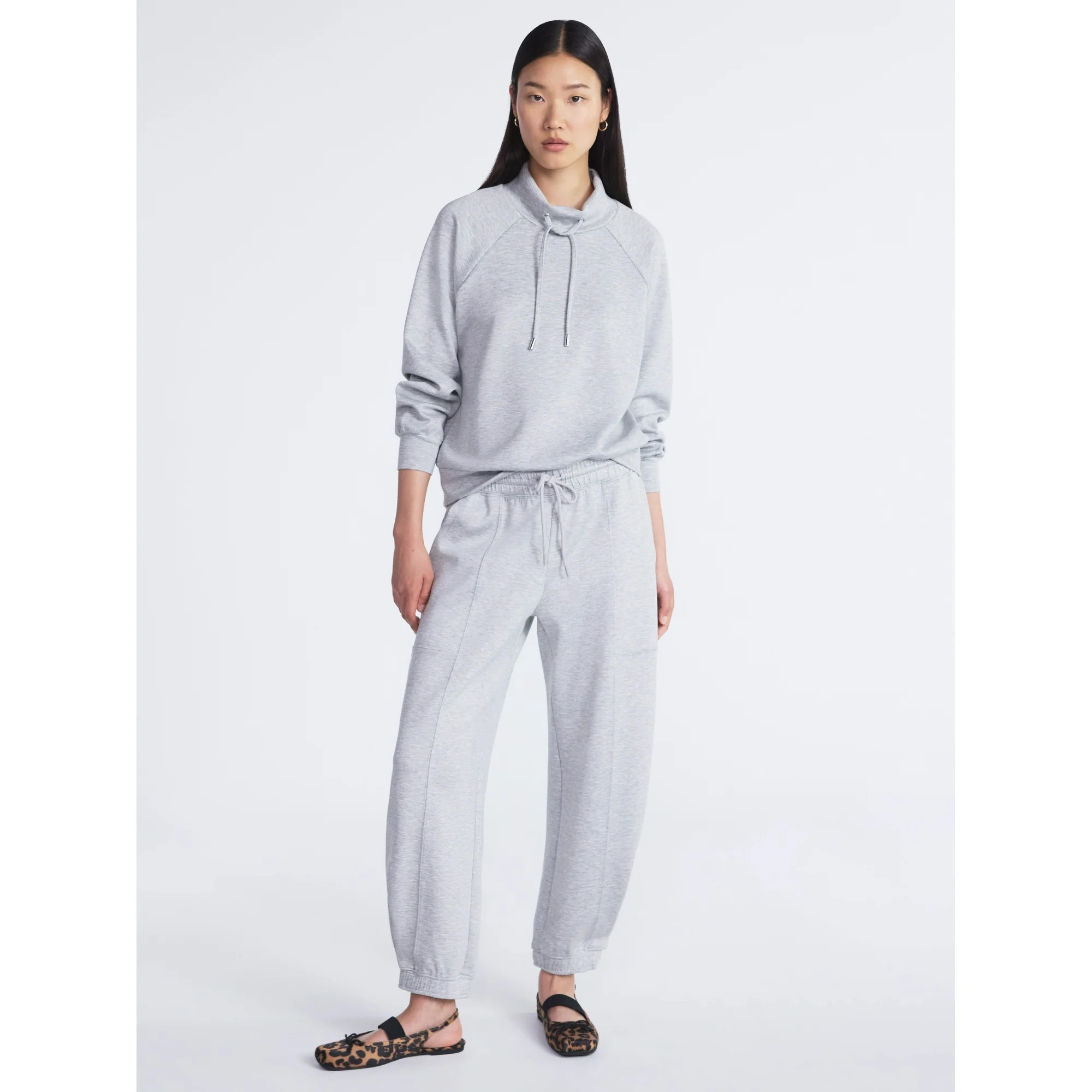 Scoop Women's and Women's Plus New Scubaknit Barrel Pants, Sizes XS-4X | Walmart (US)