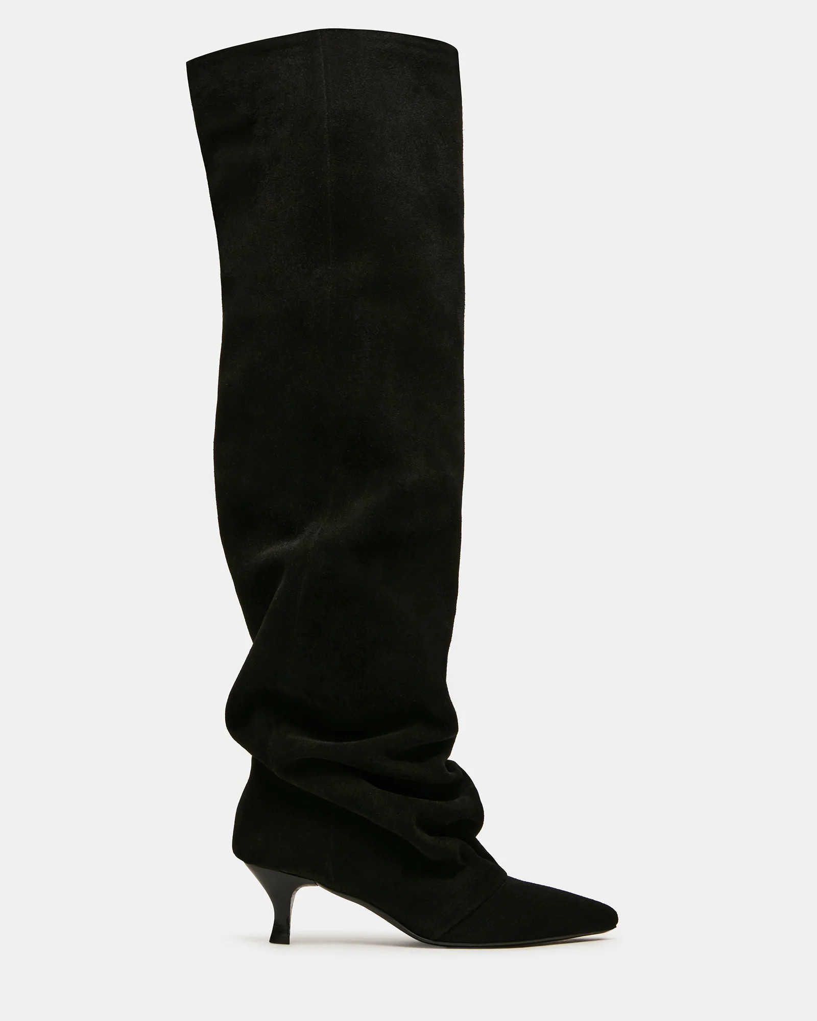 Steve Madden Women's Rue Pointed Toe Boots - Black Suede - Size 6 - Leather | Steve Madden (US)