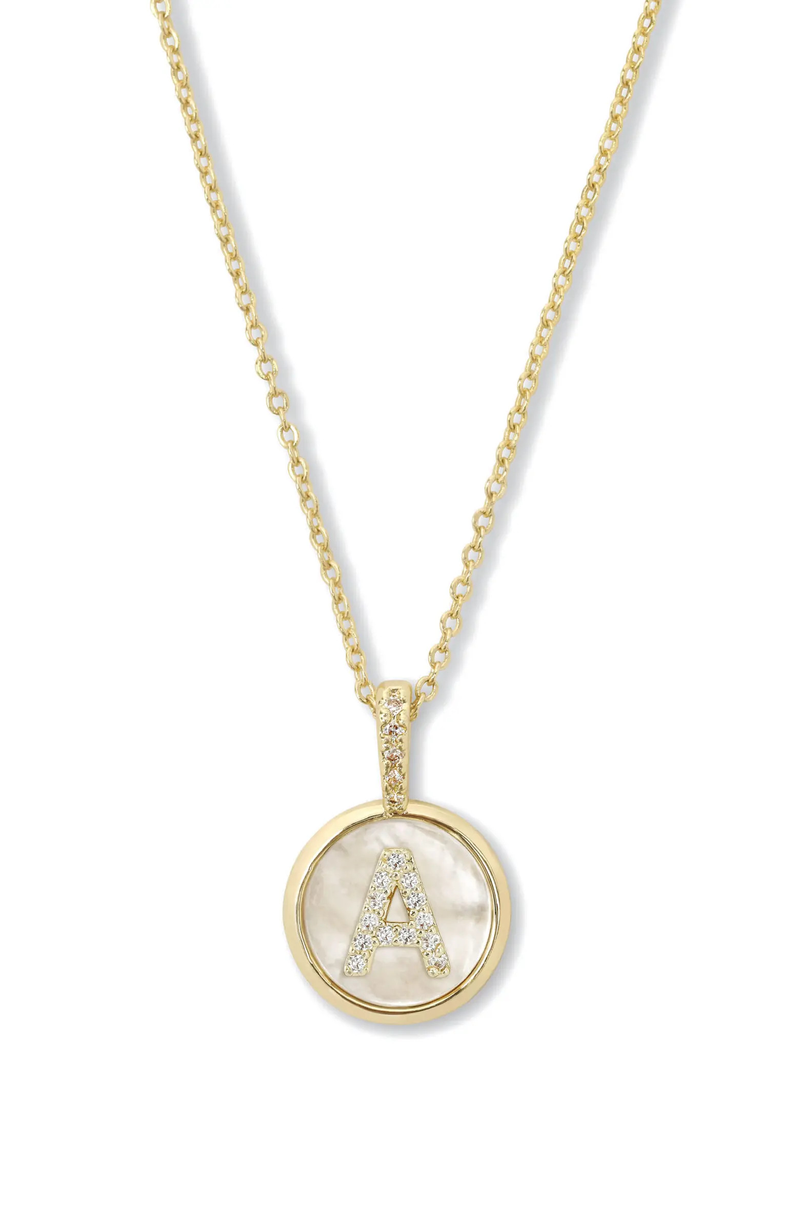 Melinda Maria Baby Love Letters Initial Pendant Necklace | Nordstrom | Nordstrom