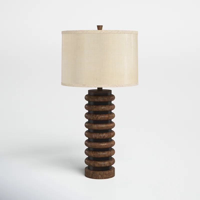 Rachel 35" Dark Teak Table Lamp | Wayfair North America