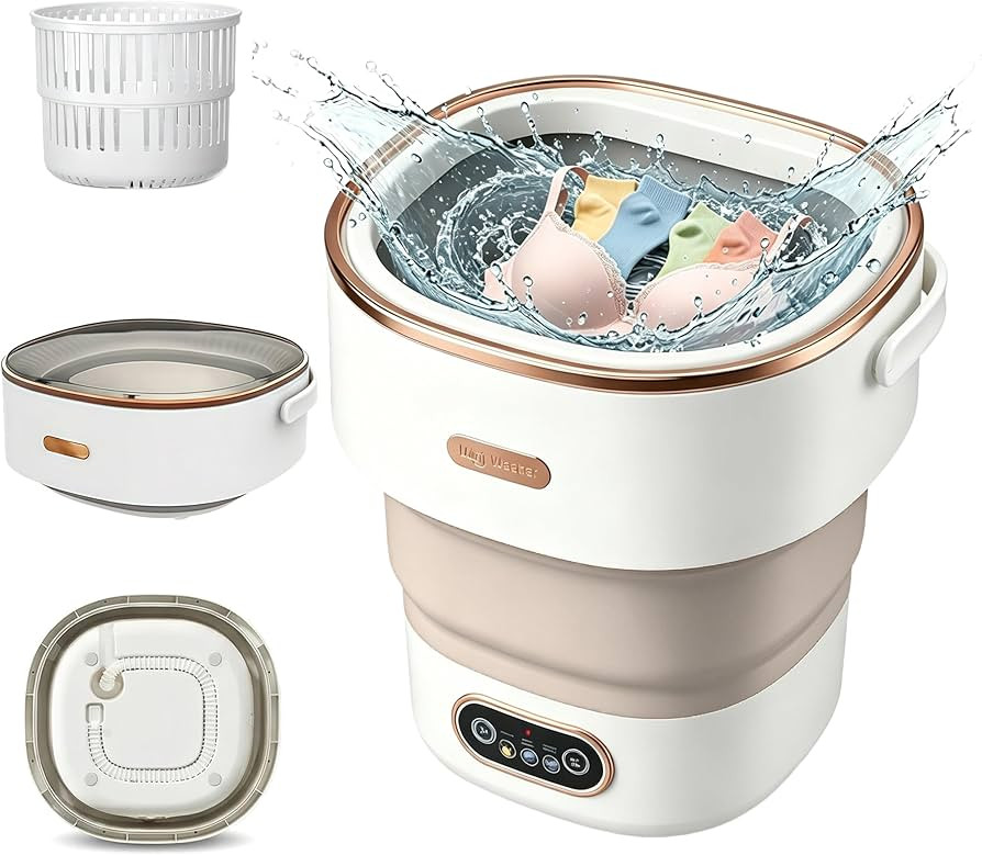 Portable Washing Machine 16L, Foldable Compact Mini Washer & Spin Dryer with 3 Modes, 47dB Quiet ... | Amazon (US)
