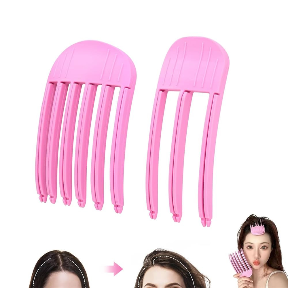 2 Pcs Hair Volume Clip for Fluffy Bangs, High Crown Volume Tool for Women, 3/6 Teeth High Skull A... | Amazon (US)
