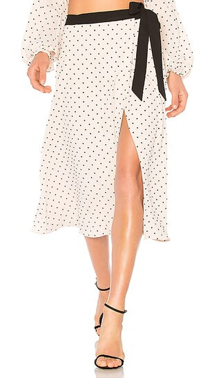 Lovers + Friends Jules Skirt in Ivory & Black | Revolve Clothing