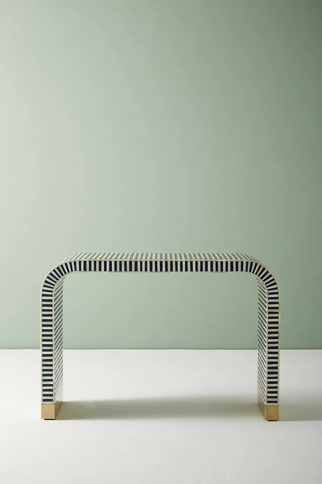 Waterfall Inlay Console Table | Anthropologie (US)
