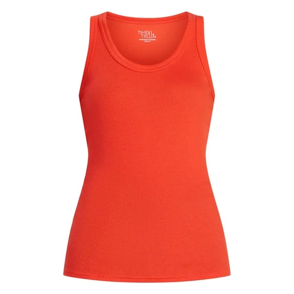 Time and Tru Women's Ribbed Tank Top, Sizes XS-XXXL | Walmart (US)