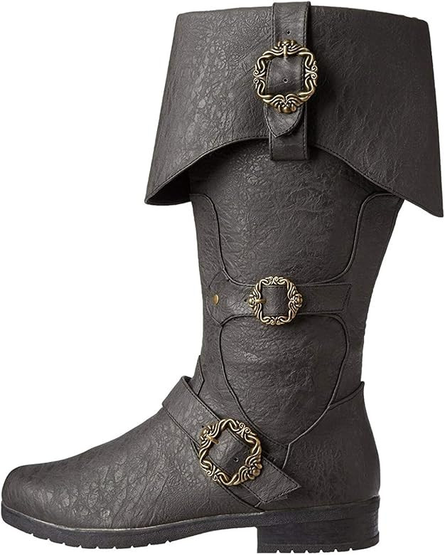 Amazon.com | Caribbean Pirate Black Costume Boots (Small 8-9) | Boots | Amazon (US)