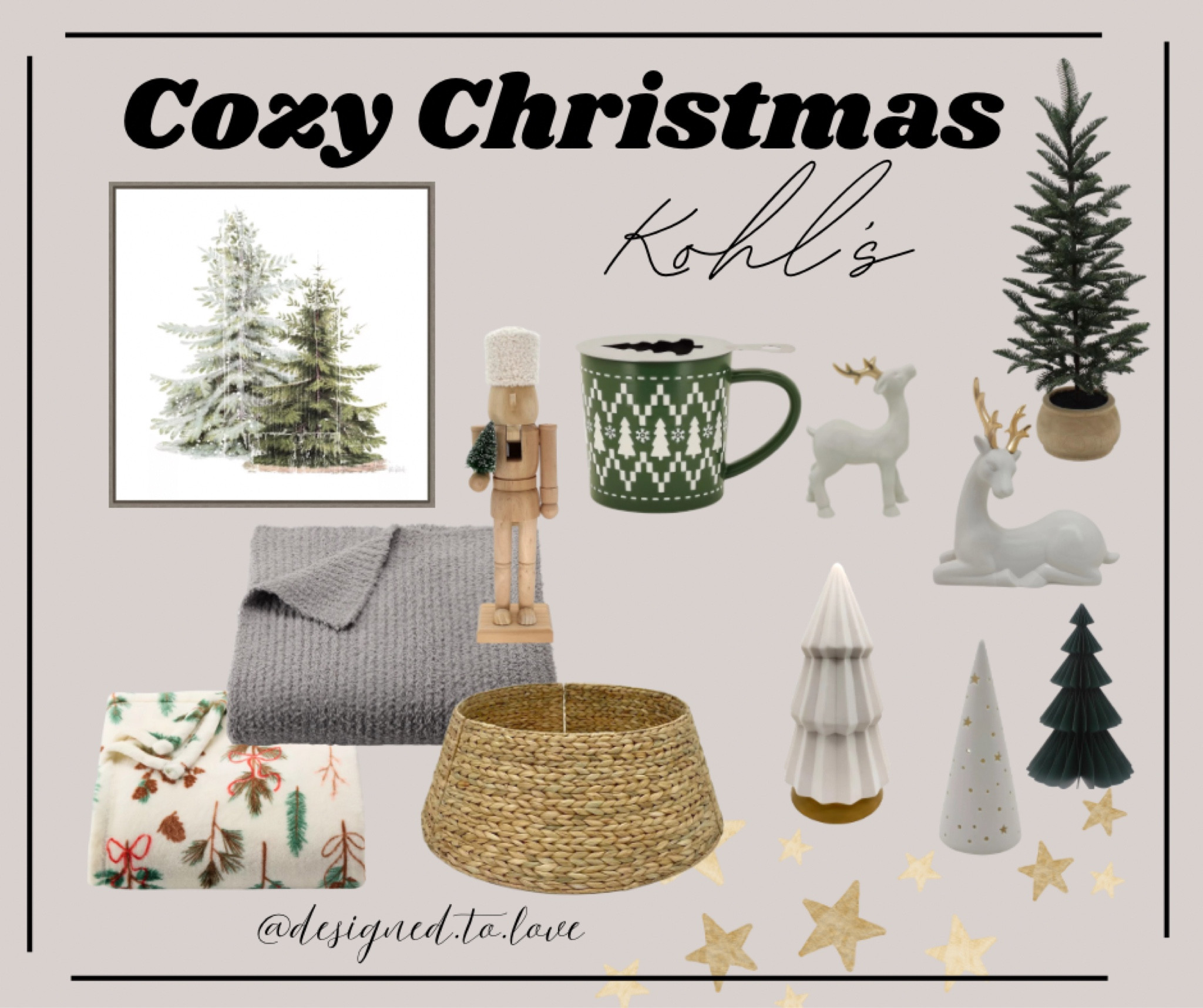 Cozy Christmas decor | Christmas decor | Holiday decorations | Kohl’s #Christmas #Kohls 

#LTKHoliday #LTKSeasonal #LTKHome