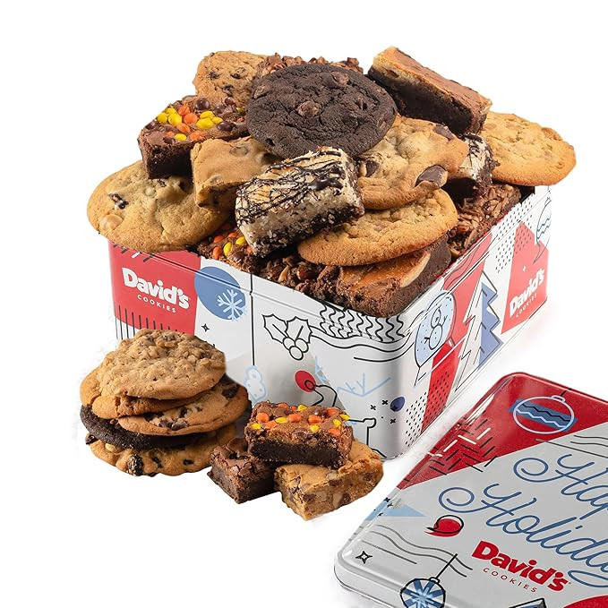 David’s Cookies Cookies & Brownies Assortment – Freshly Baked Gourmet Holiday Treats – Fest... | Amazon (US)