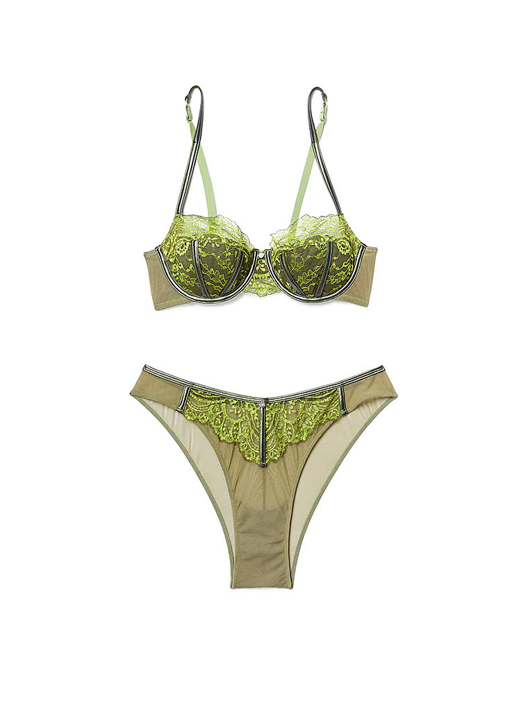 MATCHING SET! Paloma Balconette Bra and Panty Set in Dark Citron | Victoria's Secret (US / CA )