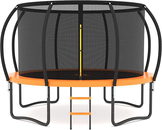 JUMPZYLLA Trampoline 8FT 10FT 12FT 14FT Trampoline with Enclosure - Recreational Trampolines with... | Amazon (US)