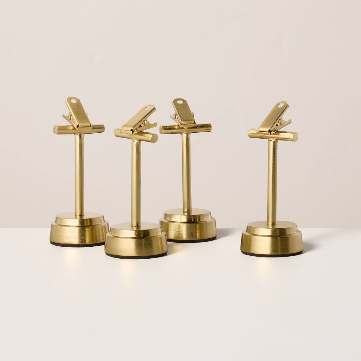 Brass Clip Place Card Holders Antique Finish (Set of 4) - Hearth & Hand™ with Magnolia | Target