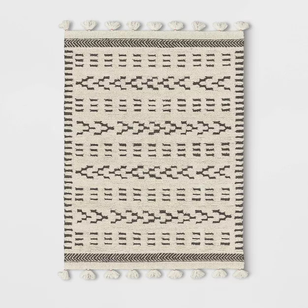 Hand Tufted Geo Wool Shag Area Rug - Threshold™ | Target