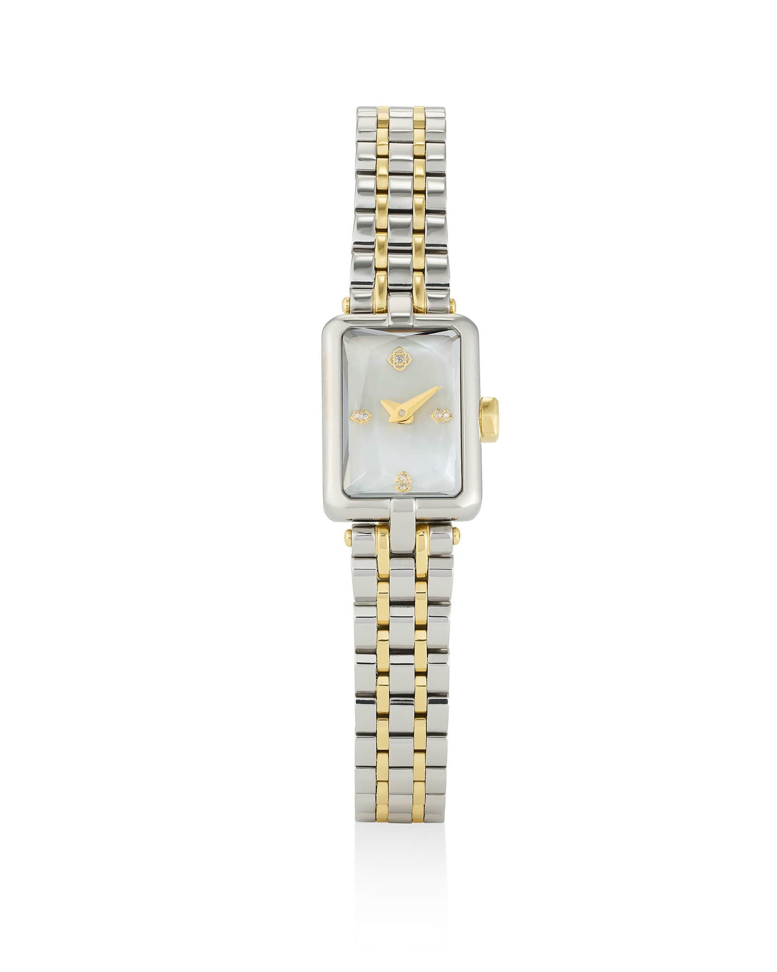 Kendra Scott Adela Two Tone Stainless Steel Watch in Ivory Mother-of-Pearl | Mother Of Pearl | Kendra Scott