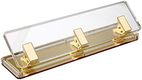 EXPUTRAN Acrylic and Gold Standard 3 Hole Punch ,10 Sheet Capacity, Desktop Hole Puncher 3 Ring, ... | Amazon (US)