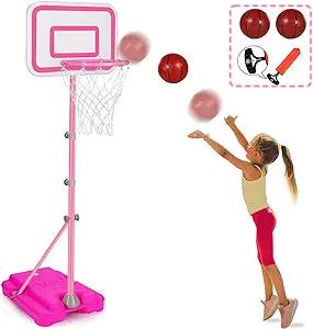 Toddler Basketball Hoop for Kids Boys Girls Portable Basketball Goals Indoor Outdoor Play Outside... | Amazon (US)