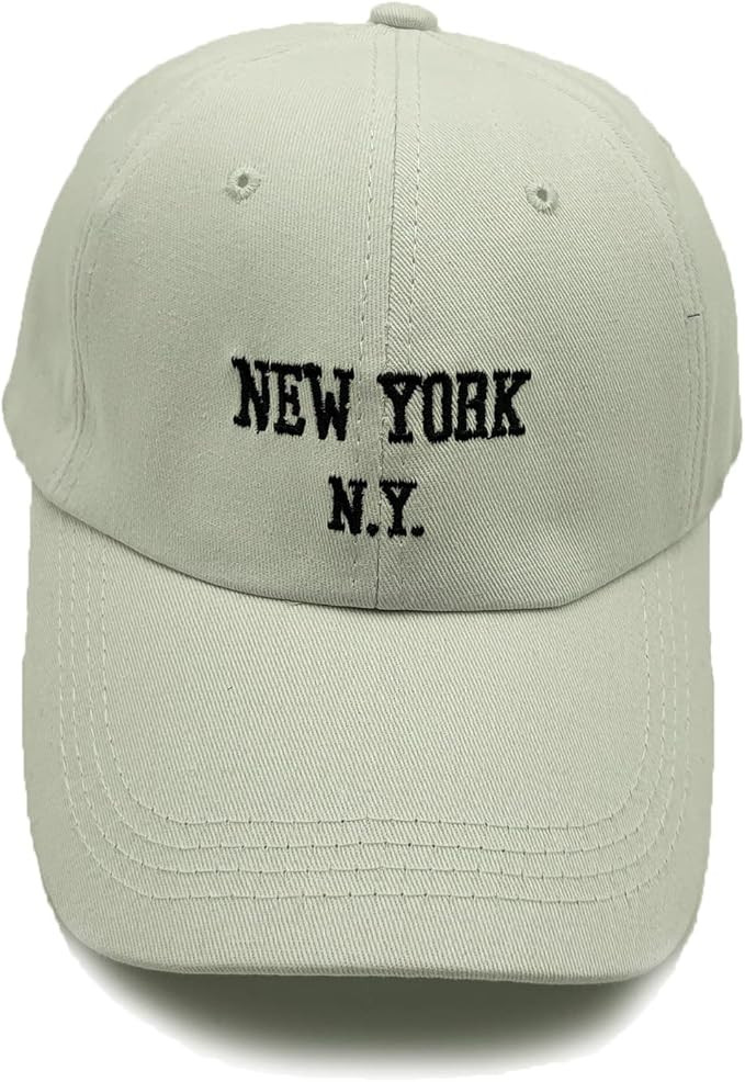 New York Cotton Baseball Cap Unisex Adjustable Washed Distressed Snapback Hat Vintage Classic Dad... | Amazon (US)