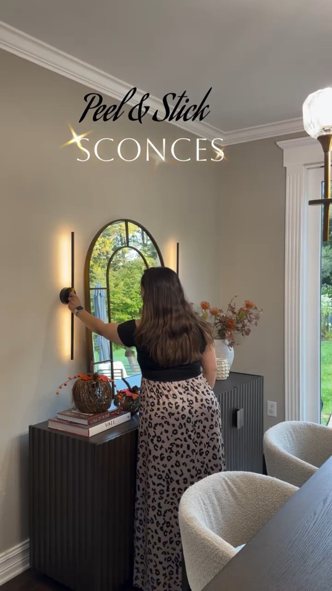 Adding peel and stick wireless sconces is an easiest, budget friendly way to decorate any space. These beautiful black and gold sconces are absolutely stunning, the best part is they require no hardwiring - it’s cordless, dimmable, comes in a set of 2 and it’s remote controlled! It rotates 369 degrees so can be used in anyway in the bedroom, dining room, living room or hallways! 
Can you believe these are under $50 ?🙌🏼
@amazon #amazonhome #founditonamazon @wayfair 

#LTKSeasonal #LTKFallSale #LTKHome