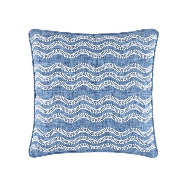 Riverside Indoor/Outdoor Pillow - French Blue | Cailini Coastal