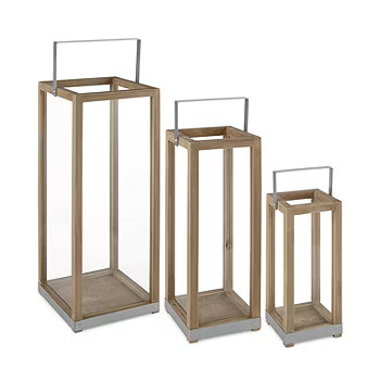 Linden Street Pine Wood Decorative Lantern Collection | JCPenney