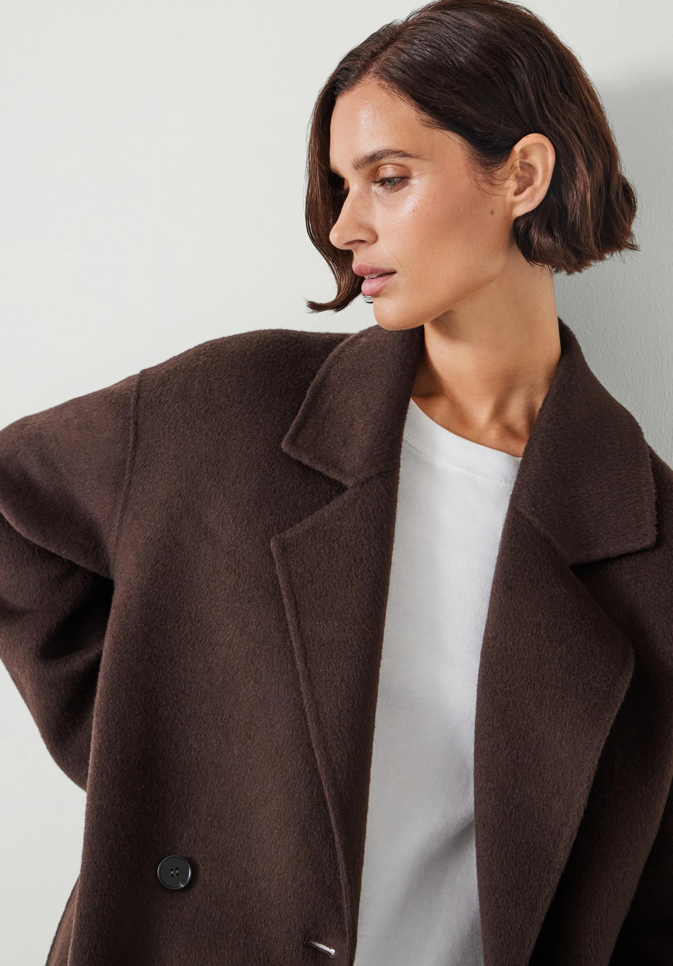 Pure Wool Double Faced Coat | Hush UK