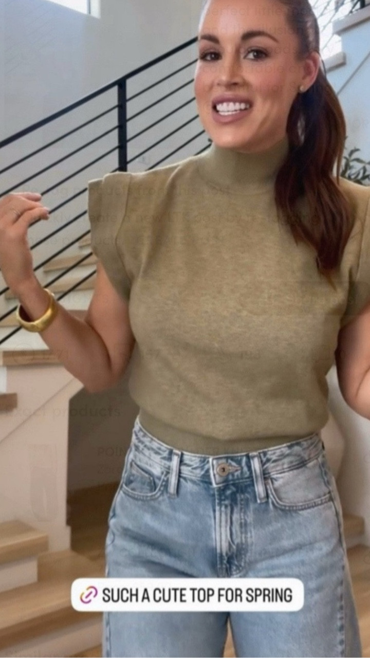 I love this top! It has the perfect little mockneck and the illusion of shoulder pads. Very comfortable and beautiful for Spring! @Zara 

#LTKdayinmylife #LTKootd #LTKgrwm