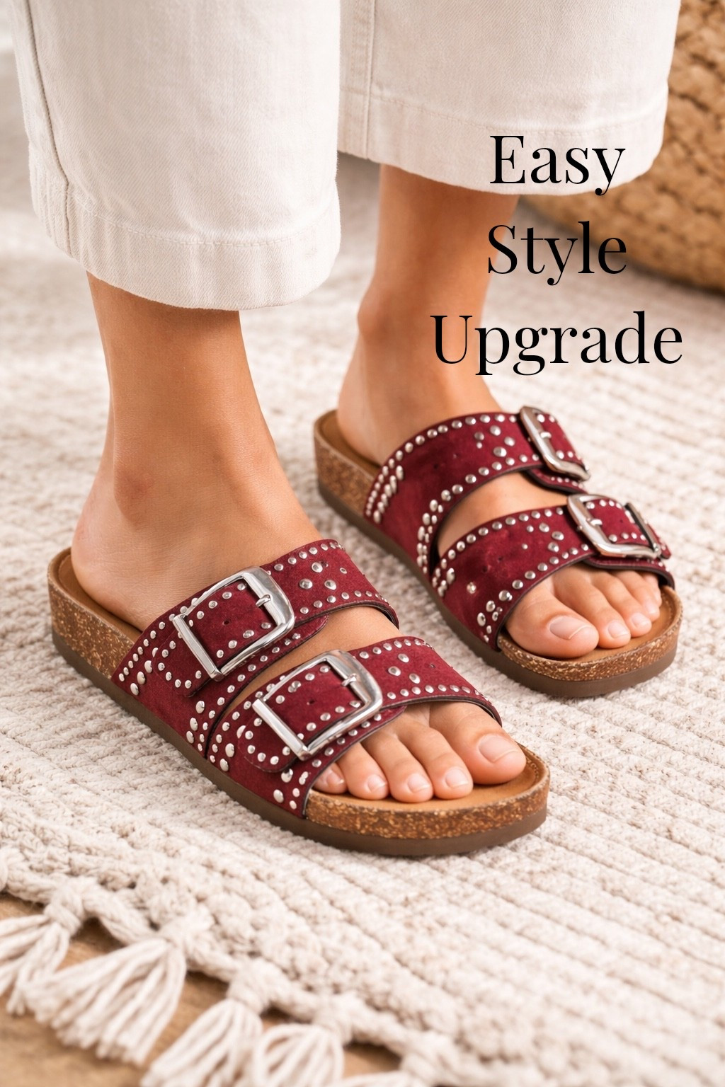 Comfort meets a little edge ❤️✨
These studded buckle slides are giving effortless style with just enough detail to make a statement. Easy to throw on with linen, denim, or a breezy dress—aka your everyday summer go-to.
Linked on LTK 👇🏽
#LTKStyle #LTKSummer #EffortlessChic #Over40Style #EverydayStyle

#LTKWorkwear #LTKTravel #LTKootd
