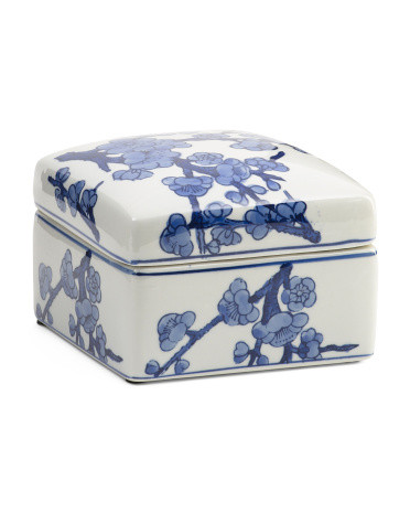 6x6x4 Chinoiserie Ceramic Box | Home | Marshalls | Marshalls