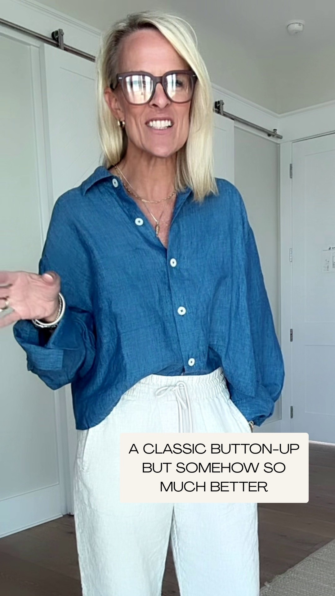I love a good linen shirt, and this blue one is such a pretty find. It’s 100% linen with a relaxed fit and slightly cropped straight hem, and I love how easy it is with these white pants. 🤍

This is one of those pieces that gives you lots of outfit options—wear it with white or linen pants, denim, or even tailored trousers. Add sandals or flats for an easy summer look, or dress it up a little with loafers. So versatile and so easy to wear!

💡 LTK MADE EASY
❤️ Heart = Support my posts!
🔖 Save = Get sale & restock alerts
📋 Lists = Keep favorites organized
📲 Share = Send lists and products to a friend. Hello, Christmas List!
💬 Comment = Ask me anything about what I’m wearing.:-)

#LTKootd #LTKOver40 #LTKTravel