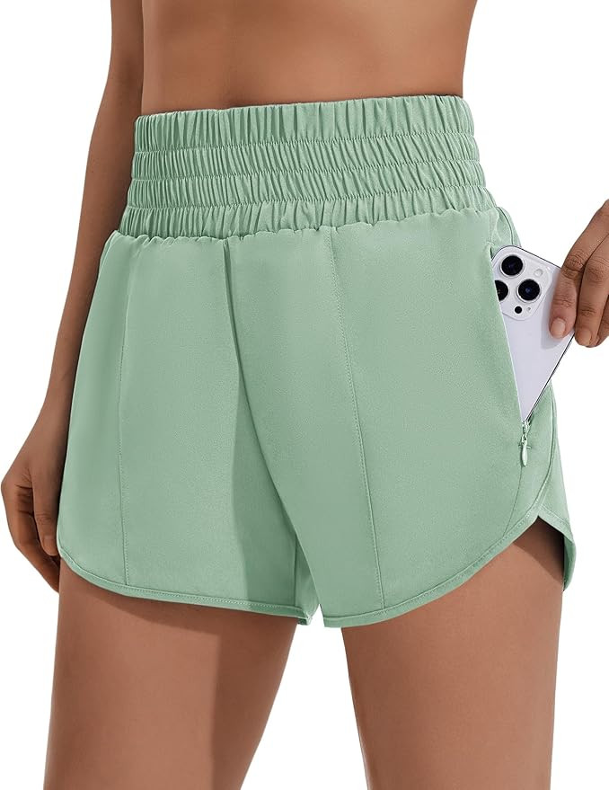 Pinspark womens Athletic Tummy Control Workout Shorts | Amazon (US)