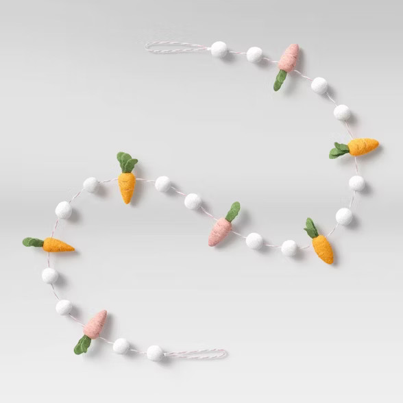 60" Artificial Carrot and Pom Garland - Opalhouse™ | Target