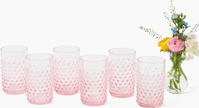 Rose Pink Hobnail Glasses | Nordstrom