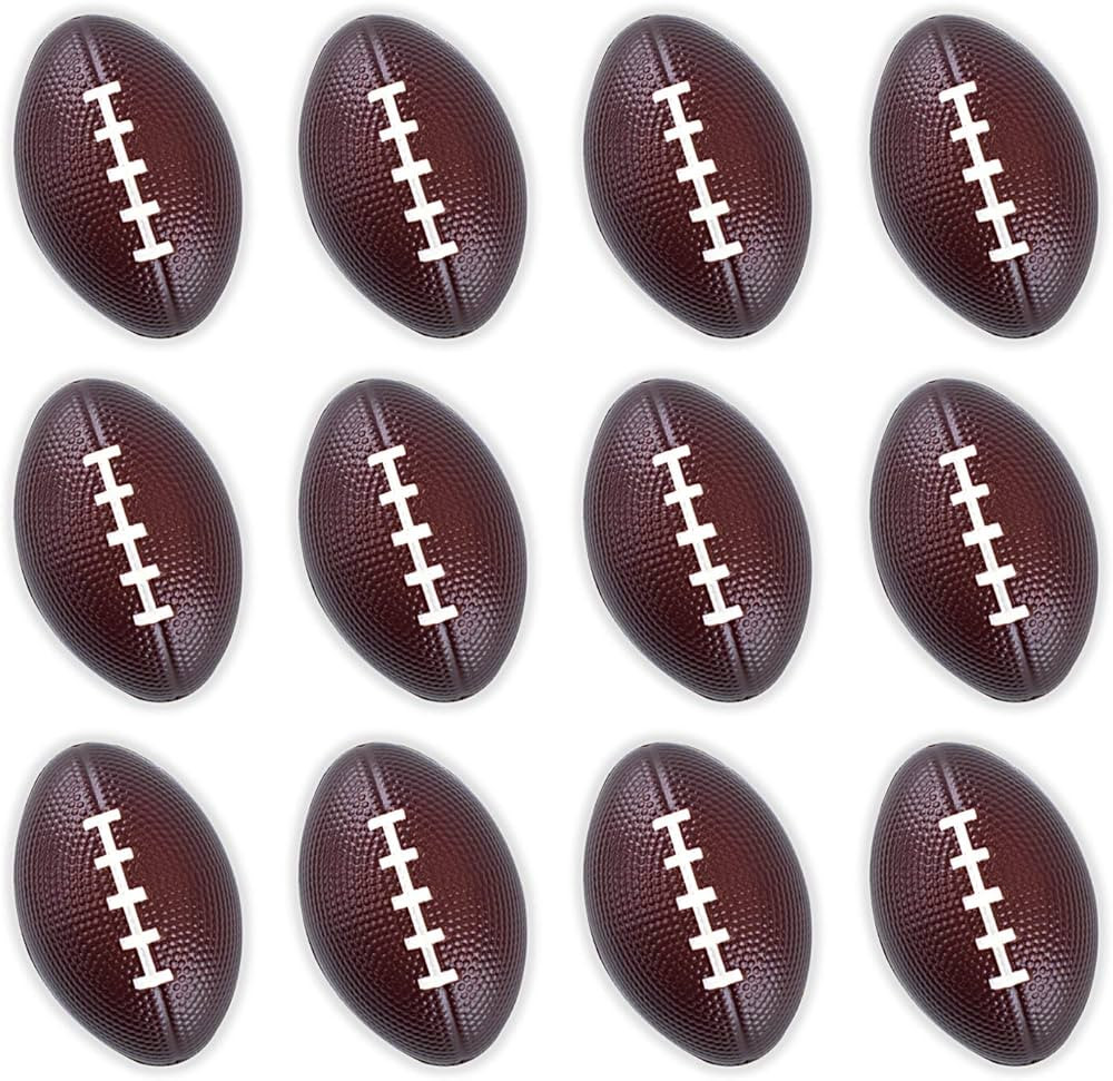 Super Z Outlet Sports Themed Mini Football Stress Balls Squeeze Foam for Anxiety Relief, Relaxati... | Amazon (US)