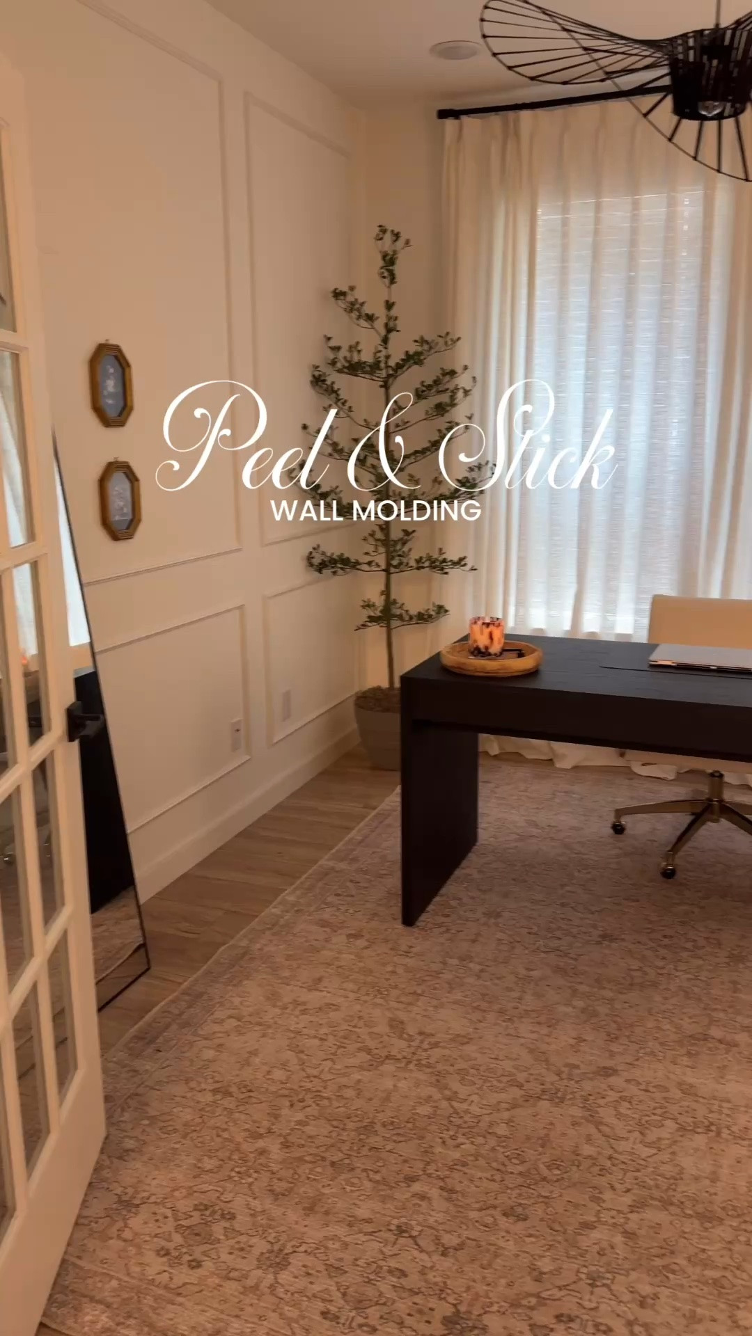 Peel & stick wall molding