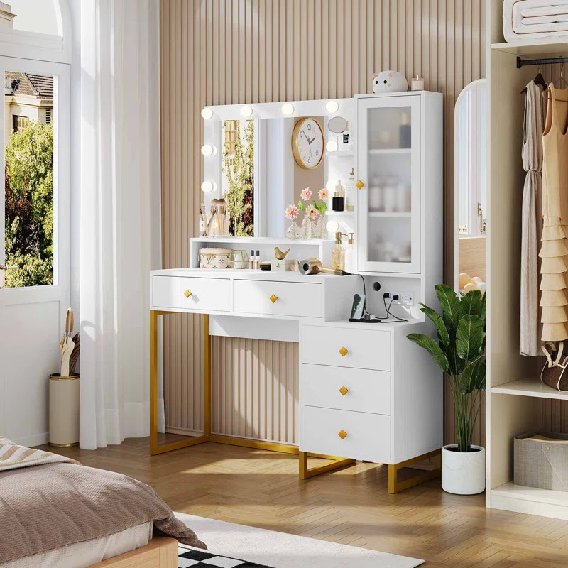 Willa Arlo Interiors Dufault Vanity & Reviews | Wayfair | Wayfair North America